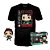 Funko Pop Demon Slayer Tanjiro + - Tee Bundle #62491 Vinil 9,5 Cm Oficial Funko Vinil 9,5 cm Ofic... - Imagem 1