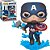 Funko Pop Marvel Avengers Endgame Captain - America W/Mjolnir #573 Vinil 9,5 cm Oficial Funko - Imagem 1