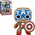 Funko Pop Marvel Holiday - Captain America #933 Vinil 9,5 cm Oficial Funko - Imagem 1