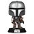 Funko Pop Star Wars Book Of Boba The - Mandalorian W/Pouch #585 Vinil 9,5 cm Oficial Funko - Imagem 1