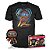 Funko Pop Marvel Black Phanter Wakanda - + Tees #70382 Vinil 9,5 cm Oficial Funko - Imagem 1