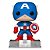 Funko Pop Marvel Classic Captain America - 25Th Anniversary #73909 Vinil 9,5 cm Oficial Funko - Imagem 3