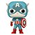 Funko Pop Disney 100Th Marvel Captain - America Retro #1319 Vinil 9,5 cm Oficial Funko - Imagem 1