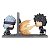 Funko Pop Naruto - Kakashi Vs.Obito #1618 Vinil 9,5 cm Oficial Funko - Imagem 1