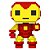 Funko Pop Marvel 8-Bit - Iron Man #1429 Vinil 9,5 cm Oficial Funko - Imagem 1