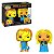 Funko Pop Bride Of Chucky Chucky & Tiffany - Blacklight 2Pack #67714 Vinil 9,5 cm Oficial Funko - Imagem 3