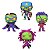 Funko Pop Marvel What Iff ? Black - Light 4Pack #69116 Vinil 9,5 cm Oficial Funko - Imagem 1