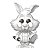Funko Pop Disney Sketched - White Rabbit #1650 Vinil 9,5 cm Oficial Funko - Imagem 1