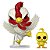 Funko Pop Rooster Fighter - Keiji W/Piyoko #2164 Vinil 9,5 cm Oficial Funko - Imagem 1