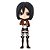 Action Figure Banpresto Attack on Titan Mikasa Ackerman Q Posket 14 cm Oficial - Imagem 1