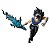 Action Figure Banpresto Yu Yu Hakusho Ankoku Bujutsukai Hiei Banpresto 11-18 cm conforme a linha ... - Imagem 1