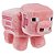 Pelúcia Mattel Minecraft 8 Minecraft Basic Pig Oficial - Imagem 1