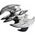 Réplica de Metal QMx Caliber Metalworks Batman Batwing 1989 17,5 cm Liga de Zinco Oficial Licenciada - Imagem 1