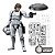 Model Kit Blokees Star Wars Champion Class 04 Luke Skywalker Stormtrooper Original Lacrado - Imagem 2