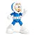 Action Figure Jada Toys Mega Man Ice Man Figura Colecionável Original Lacrada Autêntica Premium - Imagem 1