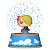 Funko Funko Minis Snow Globes One Piece Sanji Figura Colecionável Original Lacrada - Imagem 1
