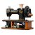 Blocos de Montar Pantasy Retro Hand Crank Sewing Machine Set 85028 Original Lacrado Colecionável - Imagem 2