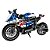 Blocos de Montar iM.Master Motorcycle Blue/white 542 Peças Original Lacrado Colecionável - Imagem 2