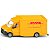 Miniatura Siku Mercedes-Benz Sprinter DHL Serviço de Encomendas 1:50 Diecast Original Colecionável - Imagem 1