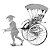 Miniatura de Montar Metal Earth Japanese Rickshaw - Imagem 2