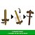 Action Figure Minecraft Sword e Pickaxe Roleplay 8 cm - Imagem 3