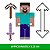 Mattel Minecraft 3.25 Steve — Produto Original Autêntico Lacrado com Garantia Drive Collection - Imagem 1