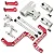 Kit Upgrade Estrutura em Alumínio CNC Align T-Rex 470LM - H47H015XXT - Imagem 1