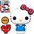 Boneco Funko Pop! Hello Kitty - Hello Kitty 8-Bit #31 (Chase) - Imagem 1