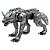 Miniatura de Montar Metal Earth Cyber Wolf - Imagem 1