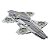 Kit de Montar Metal Earth ICONX Marvel Helicarrier - Imagem 1
