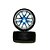 Roda Azul Cromada 1:10 Himoto 02020PB (2 un) - Imagem 1