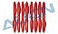 Hélice 6040 Vermelha para Drone Racer Align MR25 MP06031RT - Imagem 1