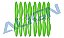 Hélice 6040 Verde para Drone Racer Align MR25 MP06031ST - Imagem 1