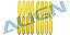 Hélice 5045 Amarela para Drone Racer Align MR25 MP05031ET - Imagem 1