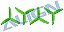 Hélice Tri-Blade 5040 Verde Align MR25 MP05033ST Drone Racer - Imagem 1