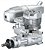 Motor Glow O.S. Engines 46AX-II .46 com Escape E-3071 - Imagem 1
