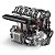 Blocos de Montar Mould King 10087S Eletric Motorized L4 Gasoline Engine 1897 Peças - Imagem 2