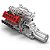 Blocos de Montar Mould King Motorized V12 Naturally Aspirated Engine 1366 Peças - Imagem 4