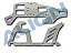 Chassi Principal em Fibra de Carbono T-Rex Align HS1115T-75 - Imagem 1