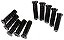 Peça para Helicóptero Heli Max AXE CP Parafusos 2x6.5mm CNC 10 Peças HMXE7309 - Imagem 1