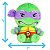 Pelúcia Tartarugas Ninja Donatello 6 " Club Mocchi Mocchi 12866 - Imagem 3