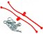 Du-Bro Body Clips Retainers Vermelho 2 Unidades Dub 2248 - Imagem 1