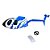 Cabine Azul Nine Eagles Bravo III NE4312001 Helimodelismo - Imagem 1