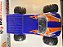 Carro Himoto 1/10 Eldorada Truck .18 Nitro 4WS Azul/Laranja Hi6101 - Imagem 2