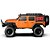 Carro HB Toys 1/10 Jeep Wilderness RTR Laranja HB-R1012-1 - Imagem 2