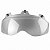 David Clark Helmet Visor 3-Snap Silver Short Shield 02-311 - Imagem 1