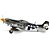 Aeromodelo Hangar p-51D Mustang 20CC ARF Plus 69.5" W/retract Han2820brme - Imagem 2