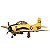 Aeromodelo FMS t-28D Trojan V4 1400mm PNP Yellow Fms083pyl - Imagem 1