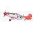 Aeromodelo FMS p-51D RED Tail 1700mm PNP Fms041p - Imagem 2