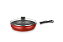 FRIGIDEIRA ANTIADERENTE VERMELHA COM TAMPA GULÊ - Imagem 1